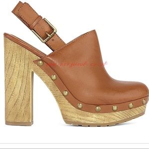 a.n.a Platform Clogs Rowan Cognac New